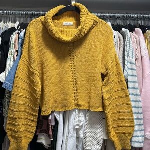 Urban Outfitters Mustard Cowl Neck Sweater